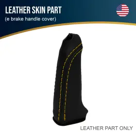 Bmw-e36-9299-bhc-vbyes Pieliz Fits 92-99 Bmw E36 Leather E Brake Handle Cover Yellow Stitch