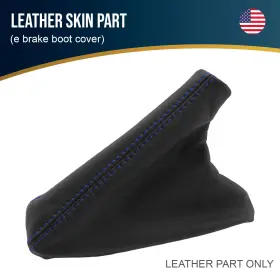 Bmw-e36-9299-ebb-vbbls Pieliz Fits 1992-1999 Bmw E36 Leather E Brake Boot Cover Blue Stitch