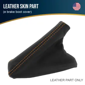Bmw-e36-9299-ebb-vbors Pieliz Fits 1992-1999 Bmw E36 Leather E Brake Boot Cover Orange Stitch