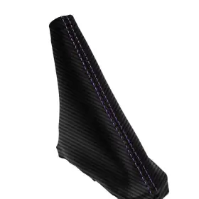 Che-ave-0711-ebb-cfbpus Pieliz E Brake Boot Carbon For Chevy Aveo 2007-2011 Purple Stitch Che-ave-0711-ebb-cfbpus Pieliz E Brake Boot Carbon For Chevy Aveo 2007-2011 Purple Stitch