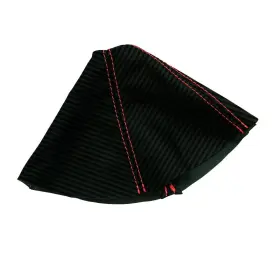Che-cam-1015-asb-cfbres Pieliz Fits 10-15 Chevrolet Camaro Carbon Automatic Shift Boot Red Stitch #3