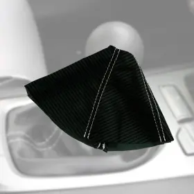 Che-cam-1015-asb-cfbwhs Pieliz Automatic Shift Boot Pvc Carbon Fiber For Chevrolet Camaro 10-15 White Stitch #2