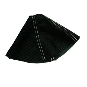 Che-cam-1015-asb-cfbwhs Pieliz Automatic Shift Boot Pvc Carbon Fiber For Chevrolet Camaro 10-15 White Stitch #3
