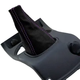 Che-cob-0510-msb-cfpus Pieliz Manual Shift Boot Carbon For Chevrolet Cobalt Ls Lt 2005-2010 Purple Stitch