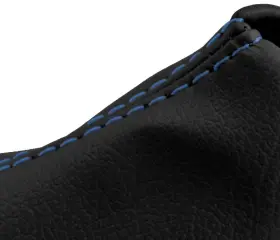 Nis-ver-0712-msb-vbbls Pieliz Manual Shift Boot Cover Leather Fits Nissan Versa Tilda 07-12 Blue Stitch #3