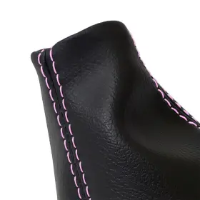 Nis-ver-0712-msb-vbpis Pieliz Manual Shift Boot Cover Leather Fits Nissan Versa Tilda 07-12 Pink Stitch #3