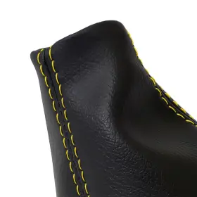 Nis-ver-0712-msb-vbyes Pieliz Manual Shift Boot Cover Leather Fits Nissan Versa Tilda 07-12 Yellow Stitch #2