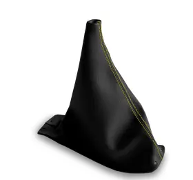 Nis-xte-0206-msb-vbyes Pieliz Manual Shift Boot Cover Leather For Nissan Xterra 2002-2006 Yellow Stitch