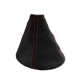 Pon-g4-0506-msb-cfbres Pieliz Manual Shift Boot Cover Pvc Carbon For Pontiac G4 05-06 Red Stitch #2