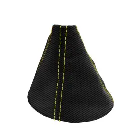 Pon-g4-0506-msb-cfbyes Pieliz Fits 05-06 Pontiac G4 Carbon Manual Shift Boot Cover Yellow Stitch #2