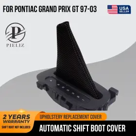 Pon-gra-9703-asb-cfbla Pieliz Automatic Shift Boot Pvc Carbon For Pontiac Grand Prix 97-03 Black