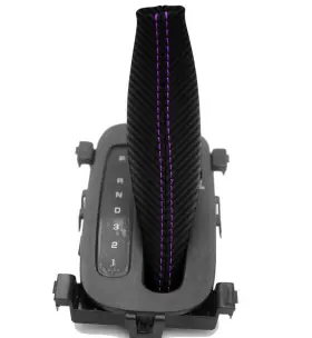 Pon-gra-9703-asb-cfbpus Pieliz Fits 97-03 Pontiac Grand Prix Gt Carbon Automatic Shift Boot Purple Stitch #3