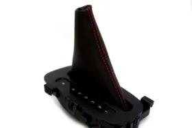 Pon-gra-9703-asb-vbres Pieliz Automatic Shift Boot Pvc Leather For Pontiac Grand Prix 97-03 Red Stitch