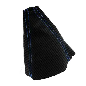Pon-gto-0406-msb-cfbbls Pieliz Manual Shift Boot Cover Pvc Carbon For Pontiac Gto 2004-2006 Blue Stitch #3
