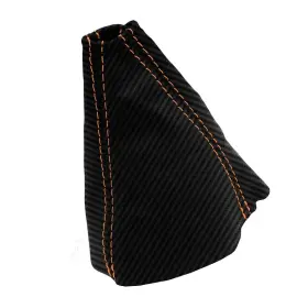 Pon-gto-0406-msb-cfbors Pieliz Manual Shift Boot Cover Pvc Carbon For Pontiac Gto 2004-2006 Orange Stitch #2