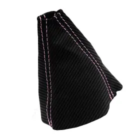 Pon-gto-0406-msb-cfbpis Pieliz Manual Shift Boot Cover Pvc Carbon For Pontiac Gto 2004-2006 Pink Stitch #3