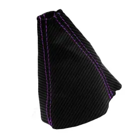 Pon-gto-0406-msb-cfbpus Pieliz Manual Shift Boot Cover Pvc Carbon For Pontiac Gto 2004-2006 Purple Stitch #3