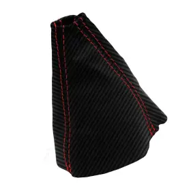Pon-gto-0406-msb-cfbres Pieliz Manual Shift Boot Cover Pvc Carbon For Pontiac Gto 2004-2006 Red Stitch #2