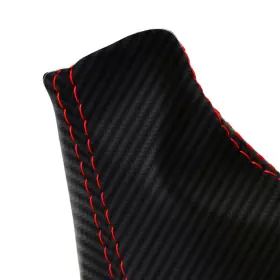 Pon-gto-0406-msb-cfbres Pieliz Manual Shift Boot Cover Pvc Carbon For Pontiac Gto 2004-2006 Red Stitch #3
