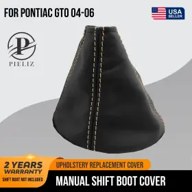 Pon-gto-0406-msb-vbbes Pieliz Manual Shift Boot Cover Pvc Leather For Pontiac Gto 2004-2006 Beige Stitch