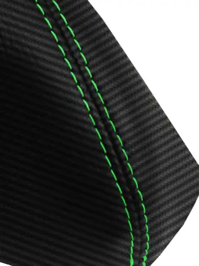 Toy-4ru-8489-msb-cfbgrs-11.5 Pieliz Fits 84-89 Toyota 4 Runner 4x4 11.5 Inch Carbon Manual Shift Boot Green Stitch #2