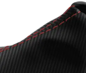 Toy-4ru-8489-msb-cfbres-11.5 Pieliz Fits 84-89 Toyota 4 Runner 4x4 11.5 Inch Carbon Manual Shift Boot Red Stitch #2