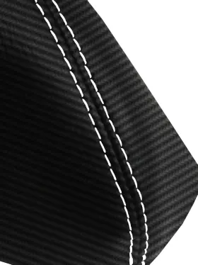 Toy-4ru-8489-msb-cfbwhs-11.5 Pieliz Fits 84-89 Toyota 4 Runner 4x4 11.5 Inch Carbon Manual Shift Boot White Stitch #3