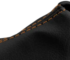 Toy-4ru-8489-msb-vbors-11.5 Pieliz Fits 84-89 Toyota 4 Runner 4x4 11.5 Inch Leather Manual Shift Boot Orange Stitch #2