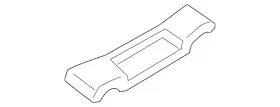 991-553-651-01-a05 Porsche Genuine Console Trim Panel
