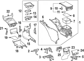 5880442690 Subaru Genuine Shift Panel