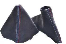 Uq-1cd9-gtbi The Tuning-shop Ltd Shift And E Brake Boot Black Alcantara With /// Stitching