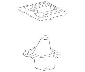 Toyota 58804-ak020-c0 Genuine Automatic Transmission Shift Cover Plate