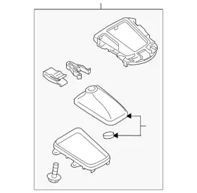 58843-wb007 Toyota Genuine Automatic Transmission Shift Cover Plate