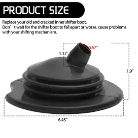 Vikos Products 687368345891 Inner Shifter Boot For Jeep Wrangler Tj - Compatible With 1997 #2