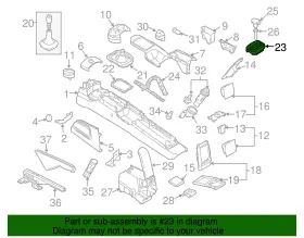 1c0-713-203-c-2ql Volkswagen Genuine Shift Indicator #3