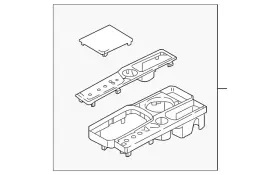 3cn-713-109-b-icl Volkswagen Genuine Shift Plate