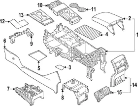 3cn-864-263-j-ofa Volkswagen Genuine Shift Panel