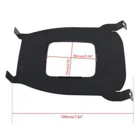 Egr015-bk-3d Vvorhsbell New Maxim Shift Boot Delete Cover Plate Aluminum For 1996-2000 Honda Civic Black #2