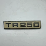 Triumph Cloisonne And Chrome 250" Trunk Badge 622262 Boot. Fixed Price $45.00.