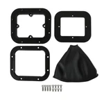 115500HST Hurst Billet Shifter Boot And Bezel - Rectangular Black Finish. Fixed Price $114.95.