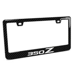 Nissan 350Z Black Real 3K Carbon Fiber Finish Abs Plastic License Plate Frame. Fixed Price $42.99.