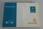 Operating Manual / Handbook Mercedes Benz G-class W460 230 280 Ge From 1980. Fixed Price $115.80.