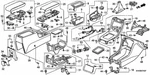 Genuine Honda Lip Console *NH1L* (at) (black) 77299-SV4-000ZA. Fixed Price $20.50.