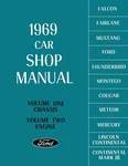 1969 Ford Car Shop Manual - 5 Volumes. Fixed Price $71.89.
