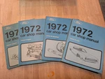 1972 Ford Car Shop Manual Complete Set Volume 1-5, First Print, Oem. Fixed Price $75.00.