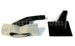 Fiat 500 Gearshift Lever Handbrake Boot Set Black Leather New. Fixed Price $60.00.