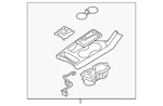 Genuine Kia Upper Console 84650-D9890CN5. Fixed Price $249.52.