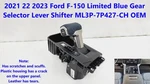 2021 22 2023 Ford F150 Limited Blue Gear Selector Lever Shifter ML3P-7P427-CH. Fixed Price $180.00.