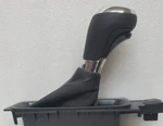 Center Floor Console Shift Knob Lever & Tan Stitch Black Leather Boot For Impala. Fixed Price $48.92.