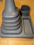 1998-01 Frontier/xterra 2WD M/t Gray Center Console Shifter Boot Cup Holder. Fixed Price $84.99.